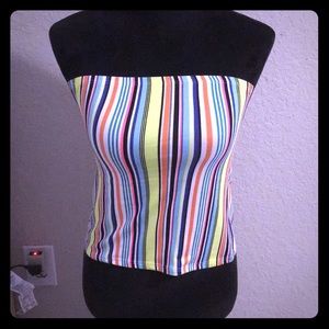 CLEARANCE! 🤩 P&E Striped Colorful Tube Top 🌈